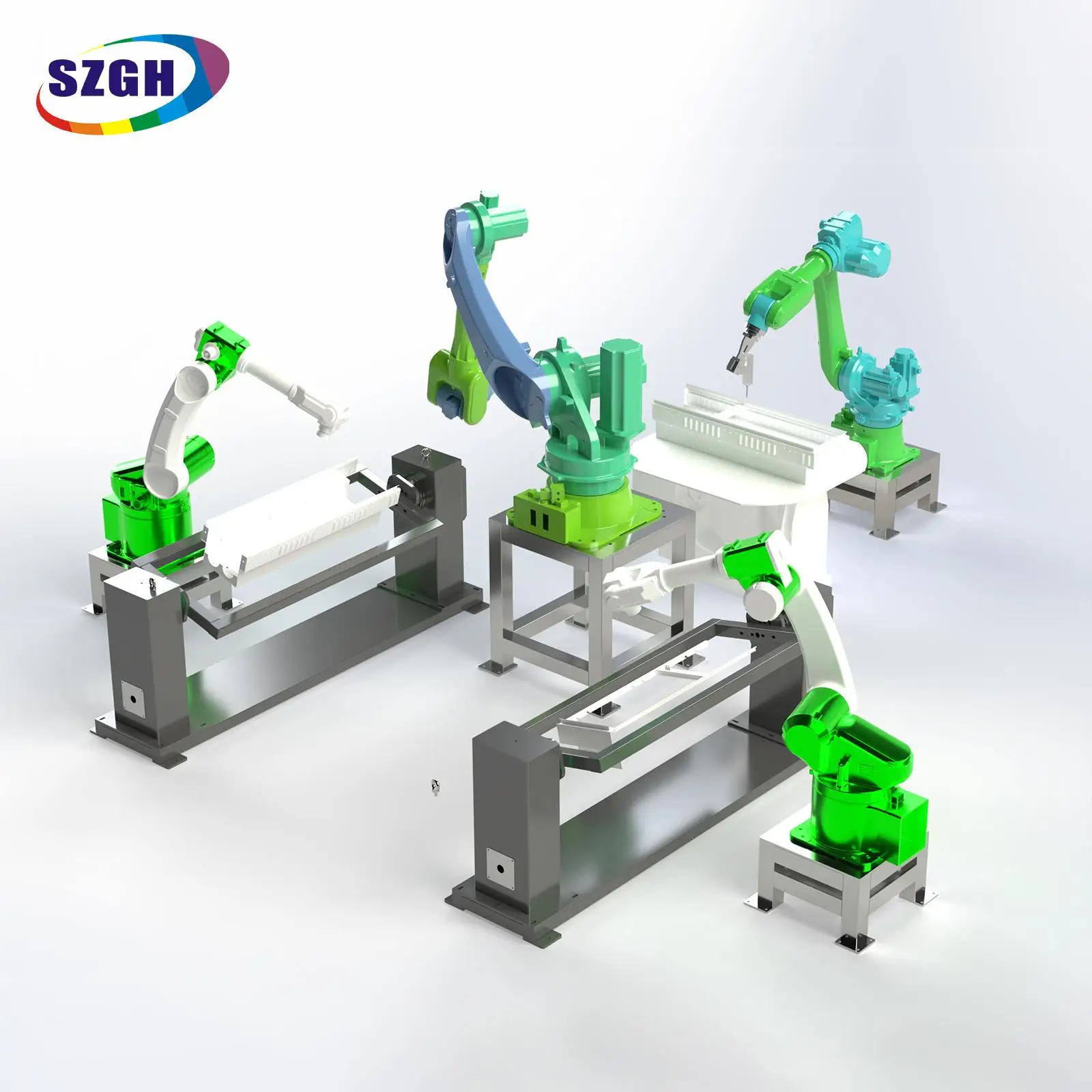 High Precision Gear General Robot Arm General Robot Arm Payload 50kg Reach 2100mm SZGH T2100 6 Axis Industrial Robot Arm