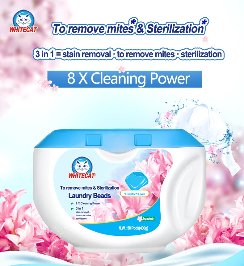 OEM Clothes Cleaning Liquid Detergent Laundry Capsule Pods Laundry Pods Detergent with container sealed supplier