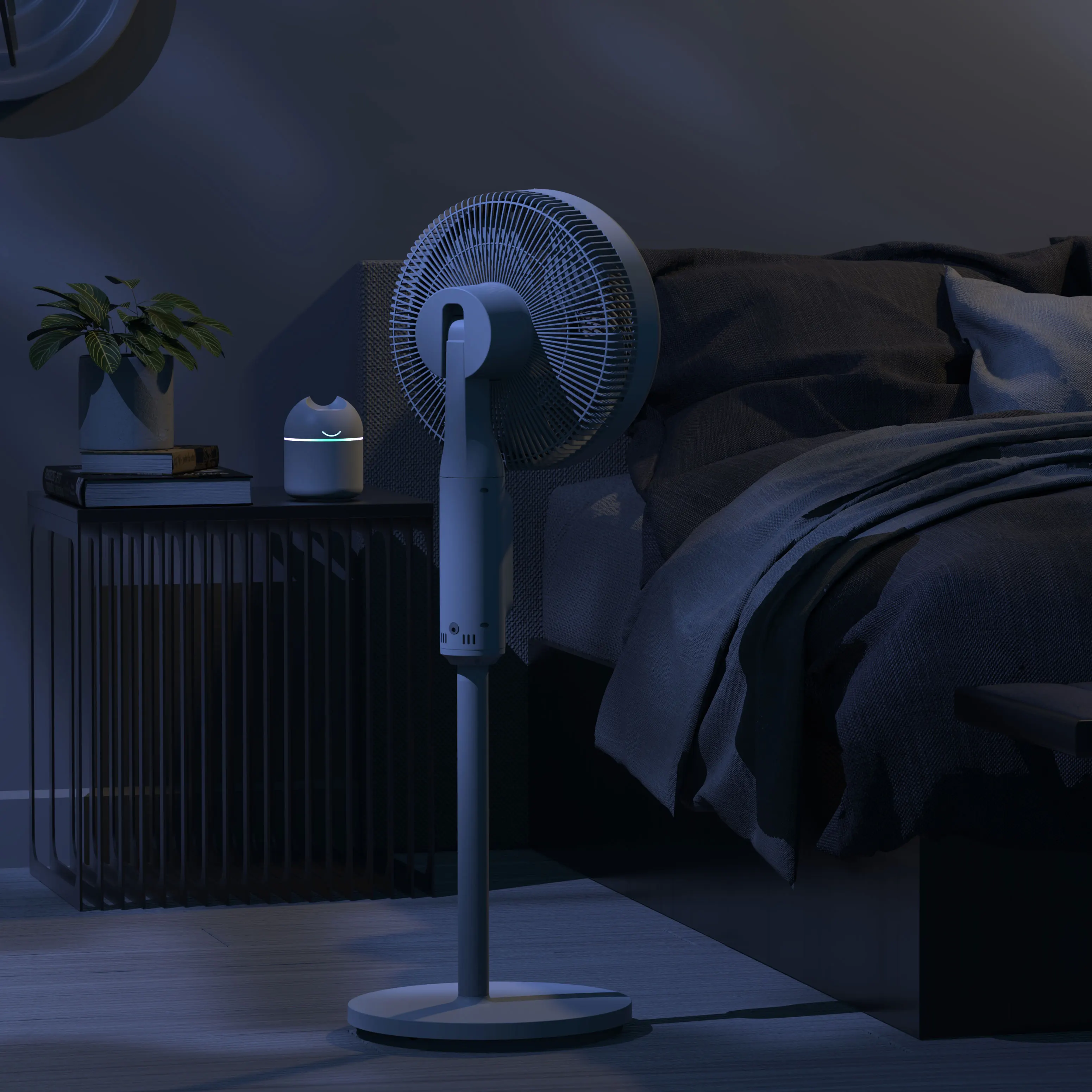 Power Dream Factory Price High Quality Large Electric Rechargeable Solar Floor Standing Fan