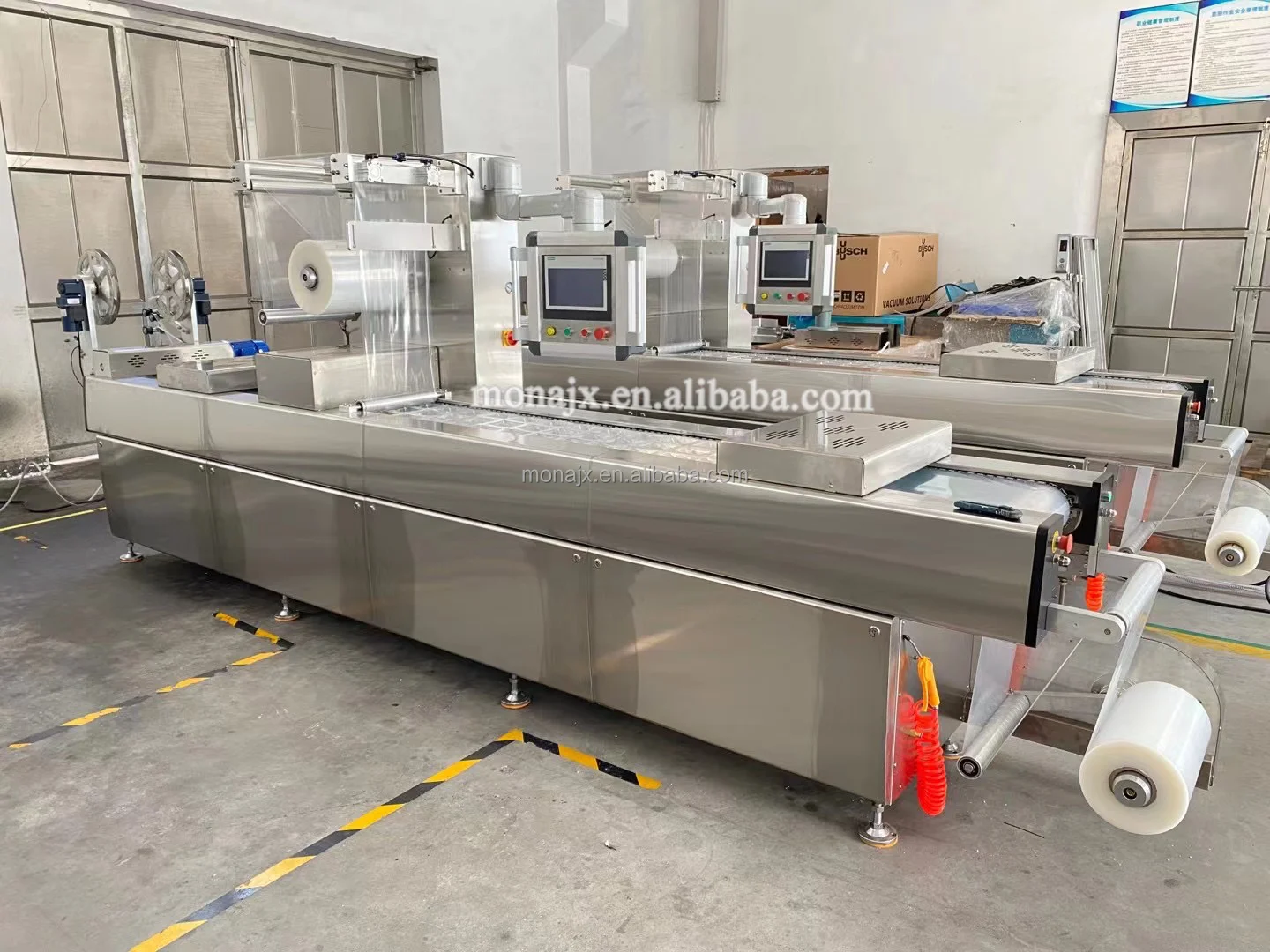 Date palm paste vacume thermoforming packaging machine line saudi dates ...