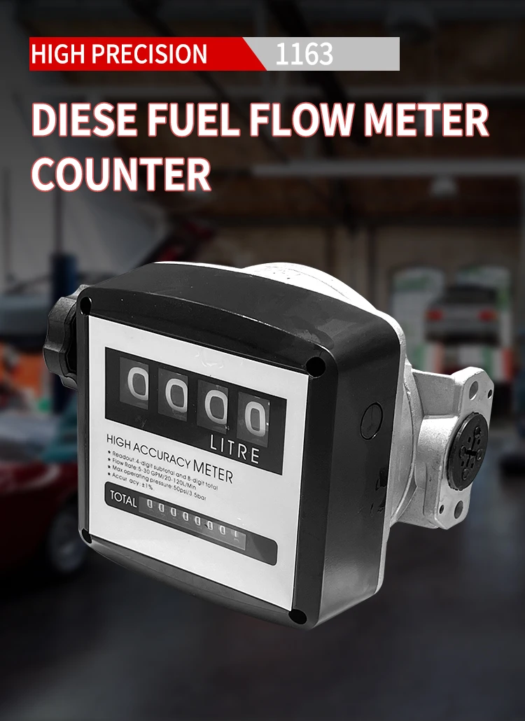 Obbl Gallon Diesel Fuel Oil Flow Meter Counter 3 Bar 19-120l/min ...