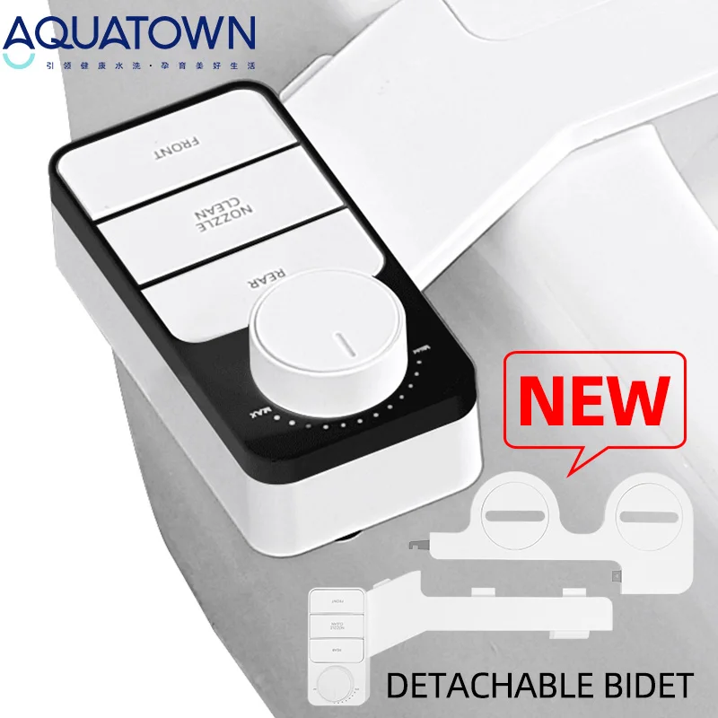 New Design Key Button Nozzle Self-Cleaning Smart Bidet Toilet attachment Non Electric Detachable Toilet Bidet For Toilet