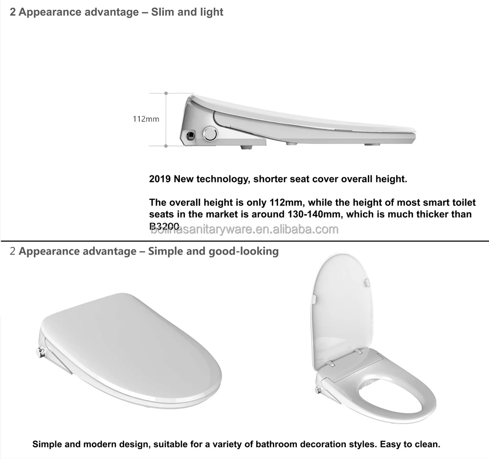 Toilet Seat Bidet Smart Toilet Lid With Remote Control Bidet Seat Buy