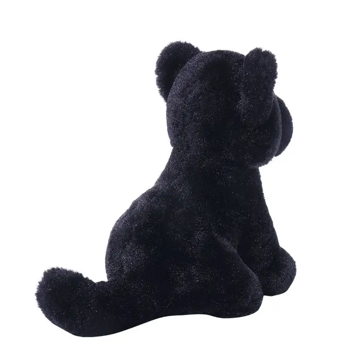 Custom Plush Design Black Dog Plush Animal Toy Wholesale Custom Claw Machine Doll Animal Plush Toy