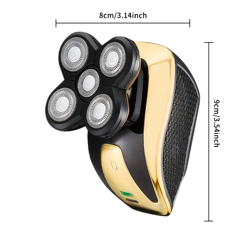 USB Rechargeable Electric Shaver for Men Five Blade Waterproof Hair Cutting Machine Beard Trimmer for Face Household RV Hotel details