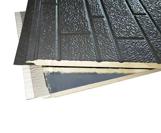 High Quality Decorative Facade Styrofoam Polyurethane Sandwich Panel Metal Carved Exterior Sandwich Panel Metal Siding for House