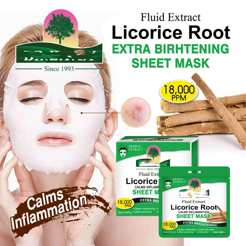 Korean Beauty Cosmetic Fluid Extract Licorice Root Calm Inflammation