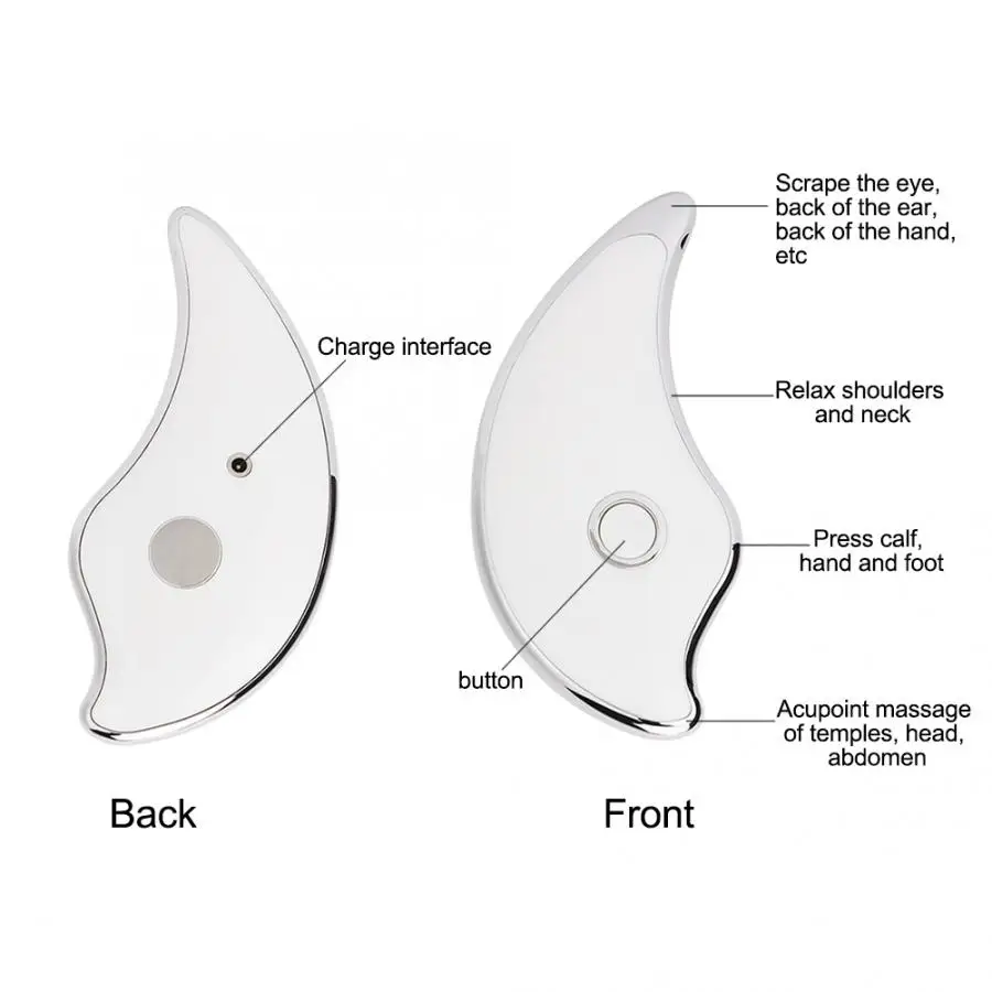 Crescent Moon Skin Rejuvenation Device Multicolored Light Facial Scraper Massager