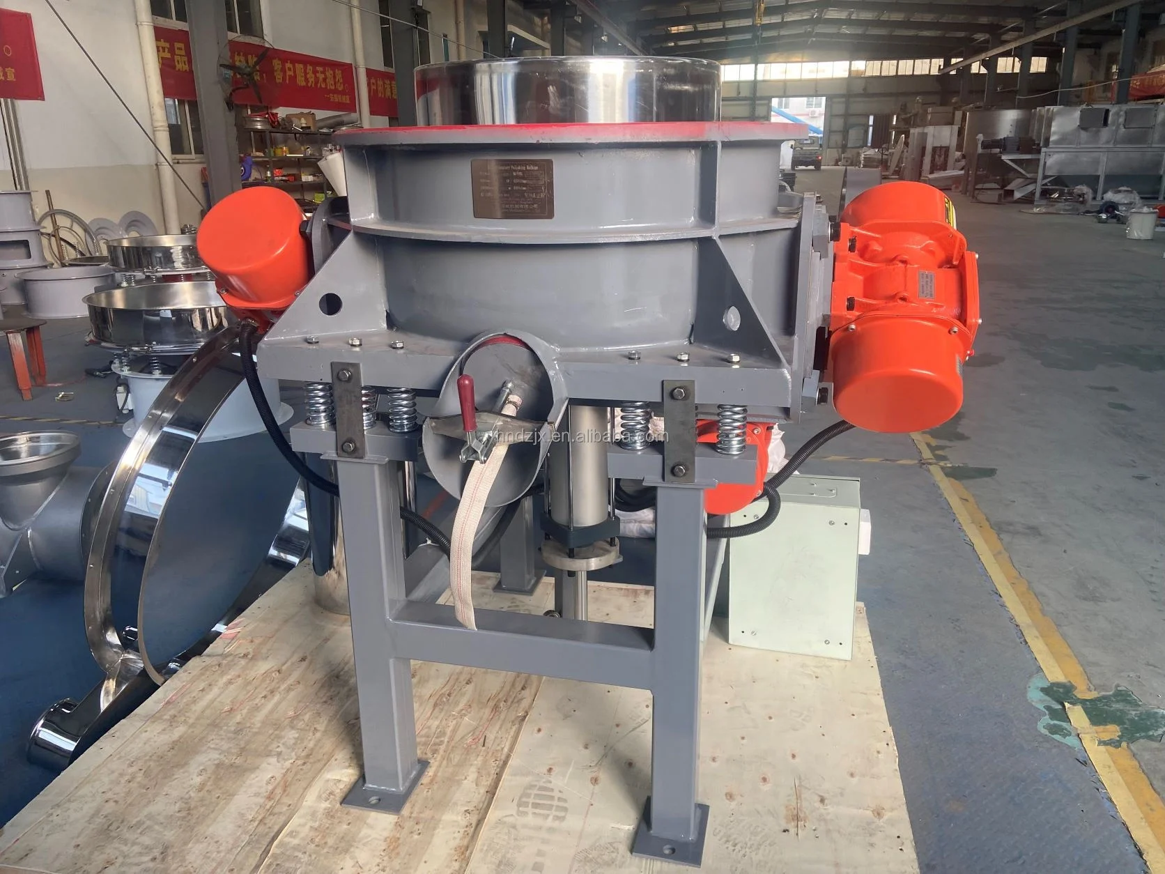 DZJX Alloy Car Wheel Rim Vibratory Wheels Polishing Sizing Machine Vibration Polisher