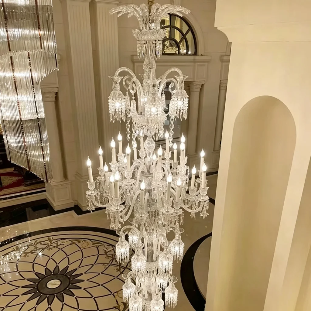 Kronleuchter im französischen Stil für Wohnzimmer, Esszimmer, Schlafzimmer; europäischer Stil, leicht luxuriös, modern; geeignet für Hotels, Villen und Hochzeiten; mit Kerzenoptik