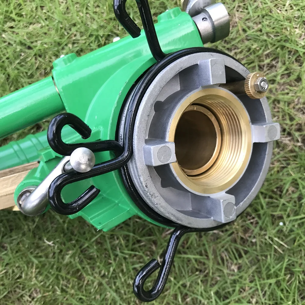 China Cheap Price Green Color Strong Metal Big Rain Gun Sprinkler For Farmland Irrigation System