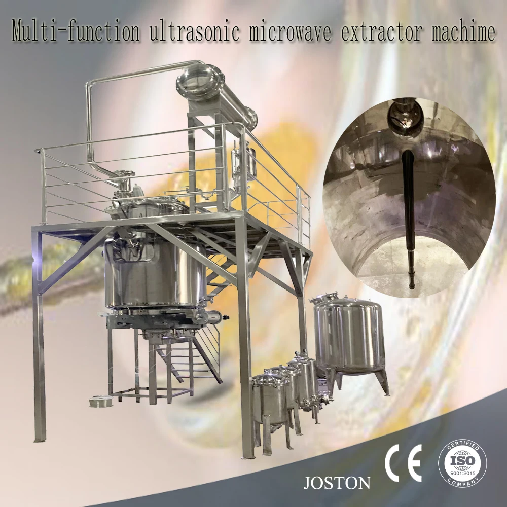 JOSTON Electric Ultrasonic Microwave Concentration Machine for Oil Extraction for Food Leaf Fish Aromatic Oils Featuring Pump