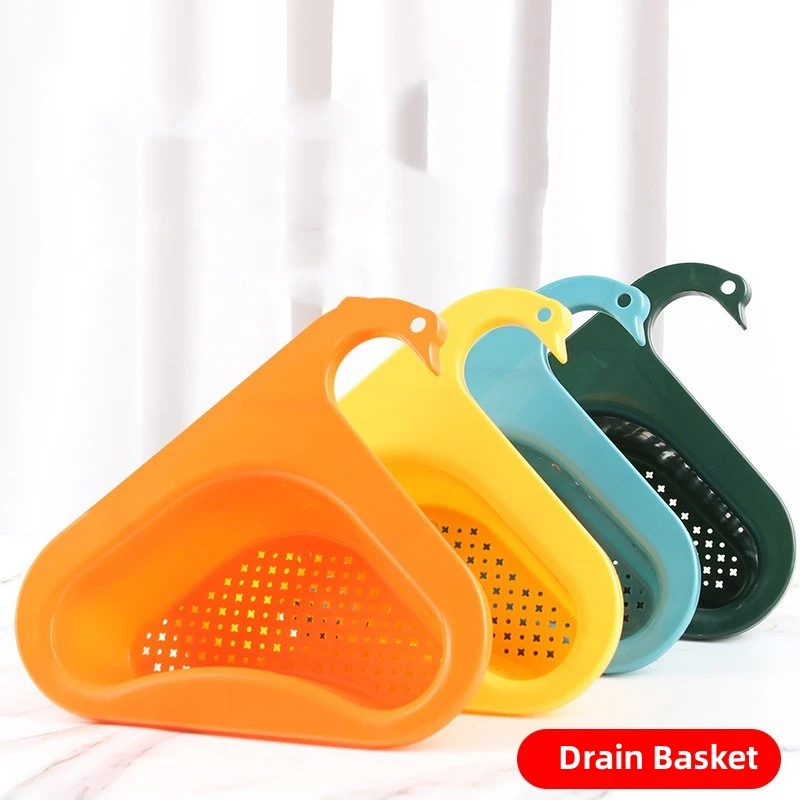 20 Years Production Experience Multi Function Colanders Strainers Sink Strainer Vegetable Fruit Rice Strainer Swan Drain Basket