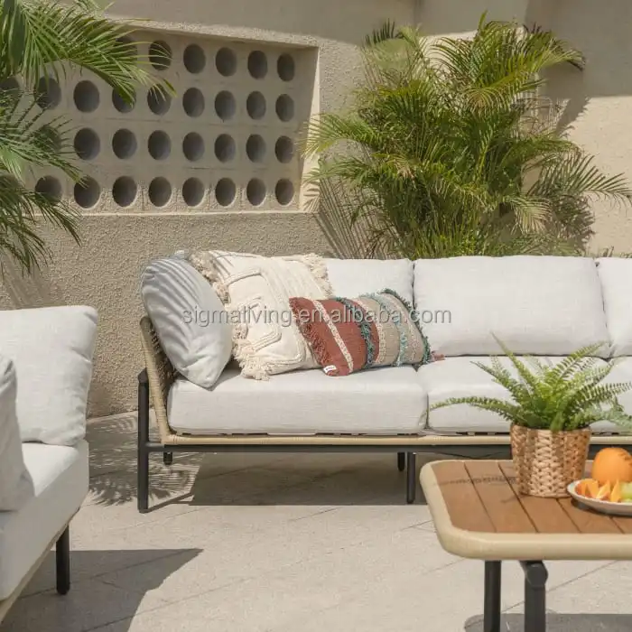 outdoor bench aluminum garden sofa chairs newly design loveseat outdoor lounge sofa