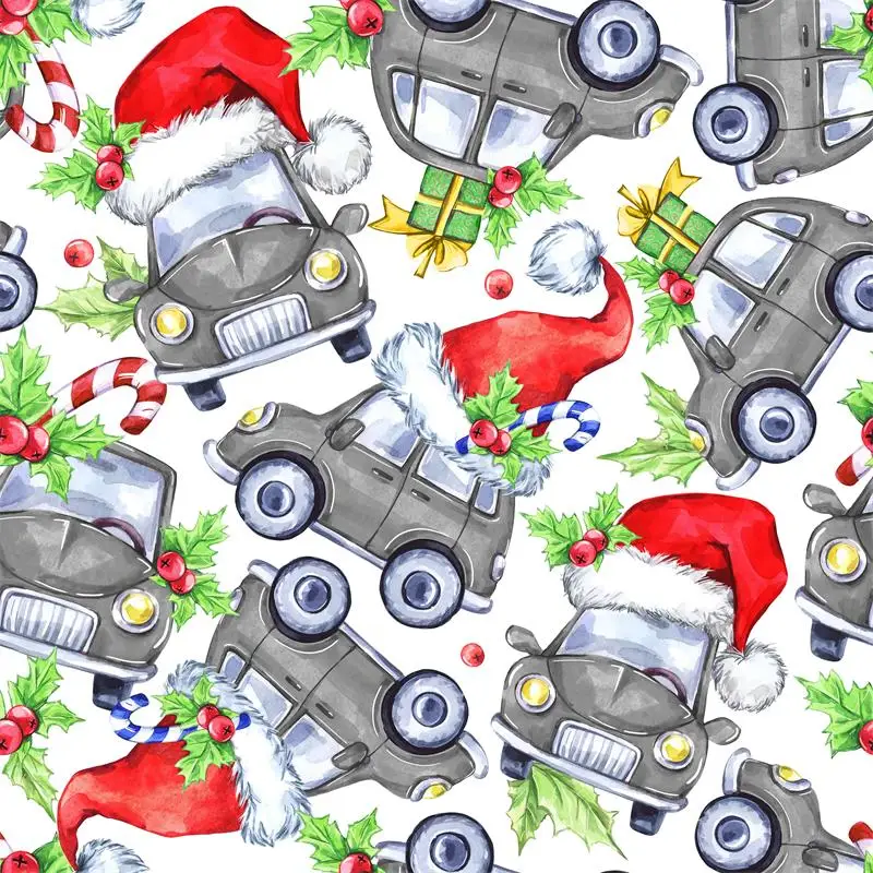 Beautiful Cake Cartoon Designs Printed Knitted Cotton Spandex Digital Printing Fabric