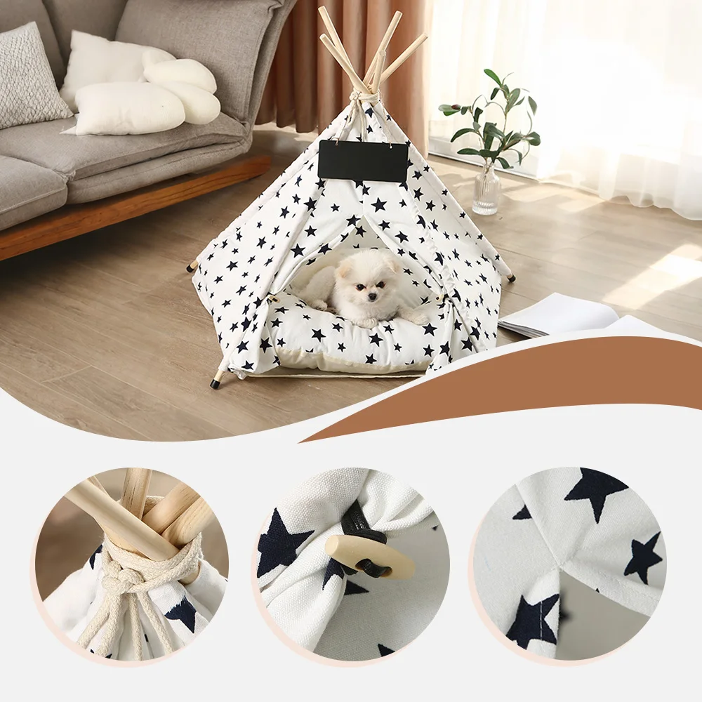 Wholesale Washable Pet Bed Pet Tent Bed Indoor Outdoor Puppies House P - product detail 2