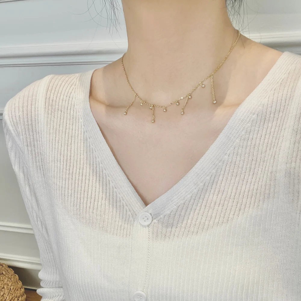 KAKODIY Fashion Light Luxury Jewelry for Women Sterling Silver Chain Tassel Pendant Necklace Anniversary Birthday Gift detail 8