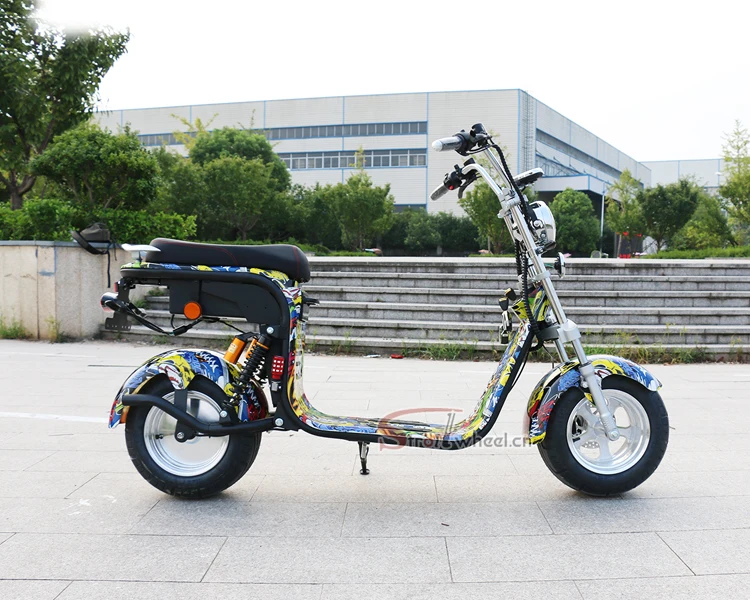 1000W Double Set Battery Big Wheel China Electric Scooter Citycoco