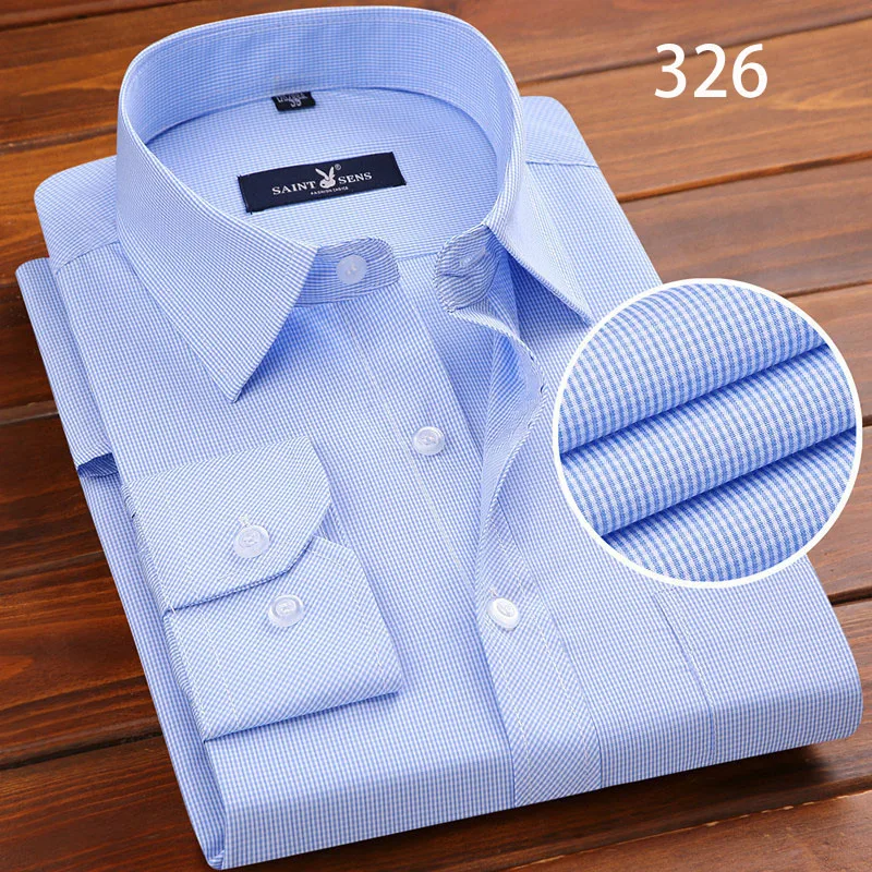2021 Custom Popular Long Sleeve Plain Slim Formal Plus Size Men's ...