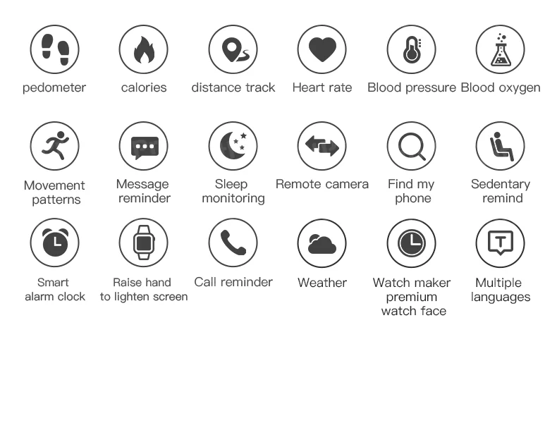 D13 Smart Watch Waterproof Smart Bracelet Heart Rate Blood Pressure Blood Oxygen Information Reminde  D13 116 Plus