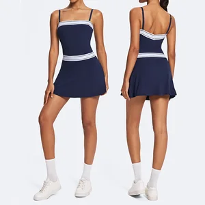 Roregal New Summer Adjustable Shoulder Strap Dress Outdoor Golf Tennis Skirt Running Yoga Dress for Female