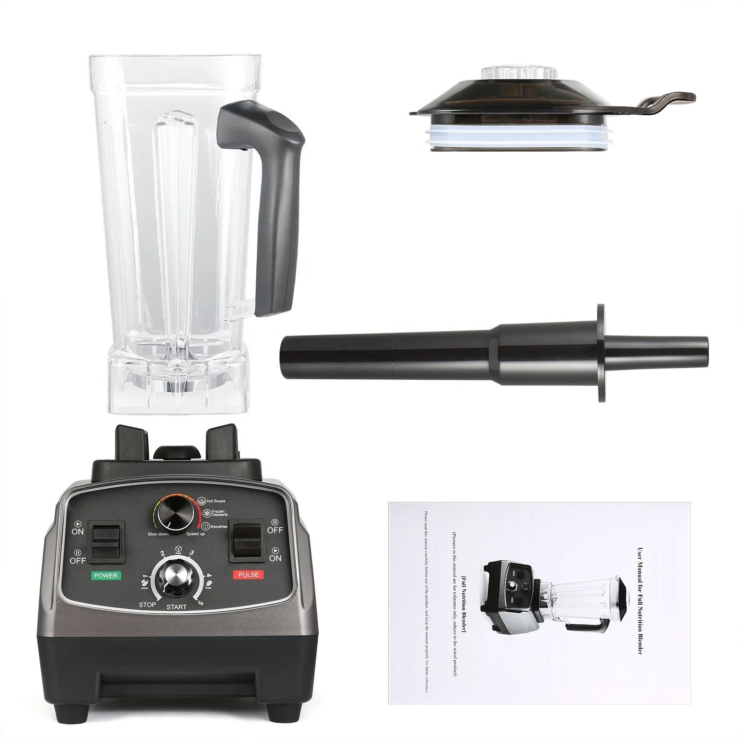 2L 1000W Manual Control Variable High Speed Commercial Blender TT