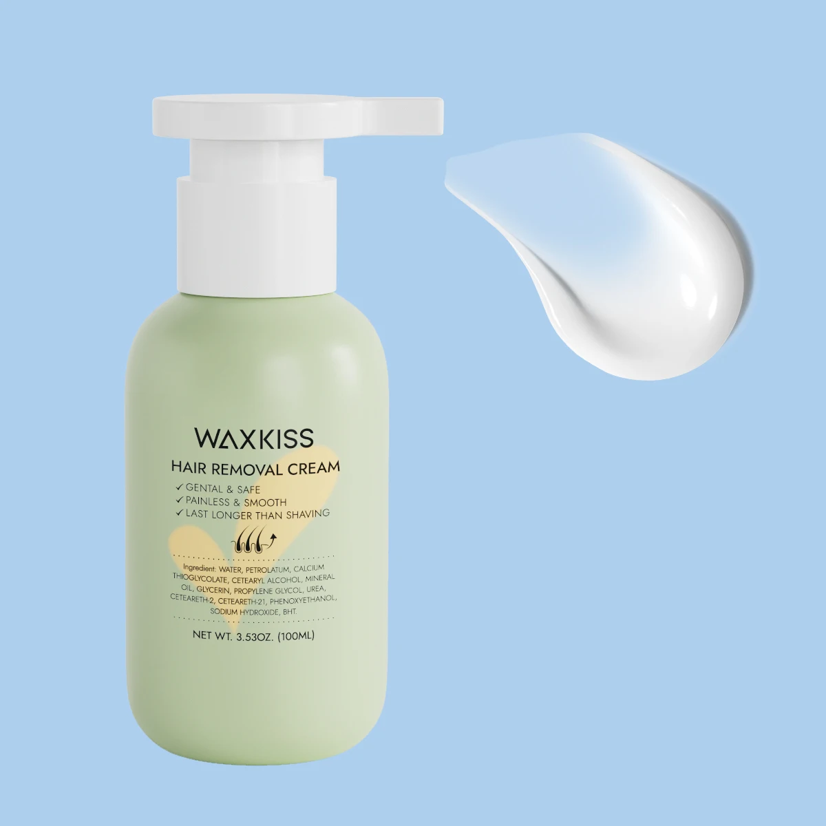 OEM ODM Service Waxkiss 200 г 100 безопасные ингредиенты комплексный крем для удаления волос без раздражения интимных регионов