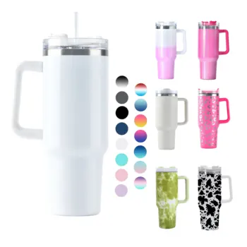 Romar Classic Stainless Steel Wine Logo  Double Wall wholesale 40 Oz Tumbler And Straw 40oz Travel Mug With Handle