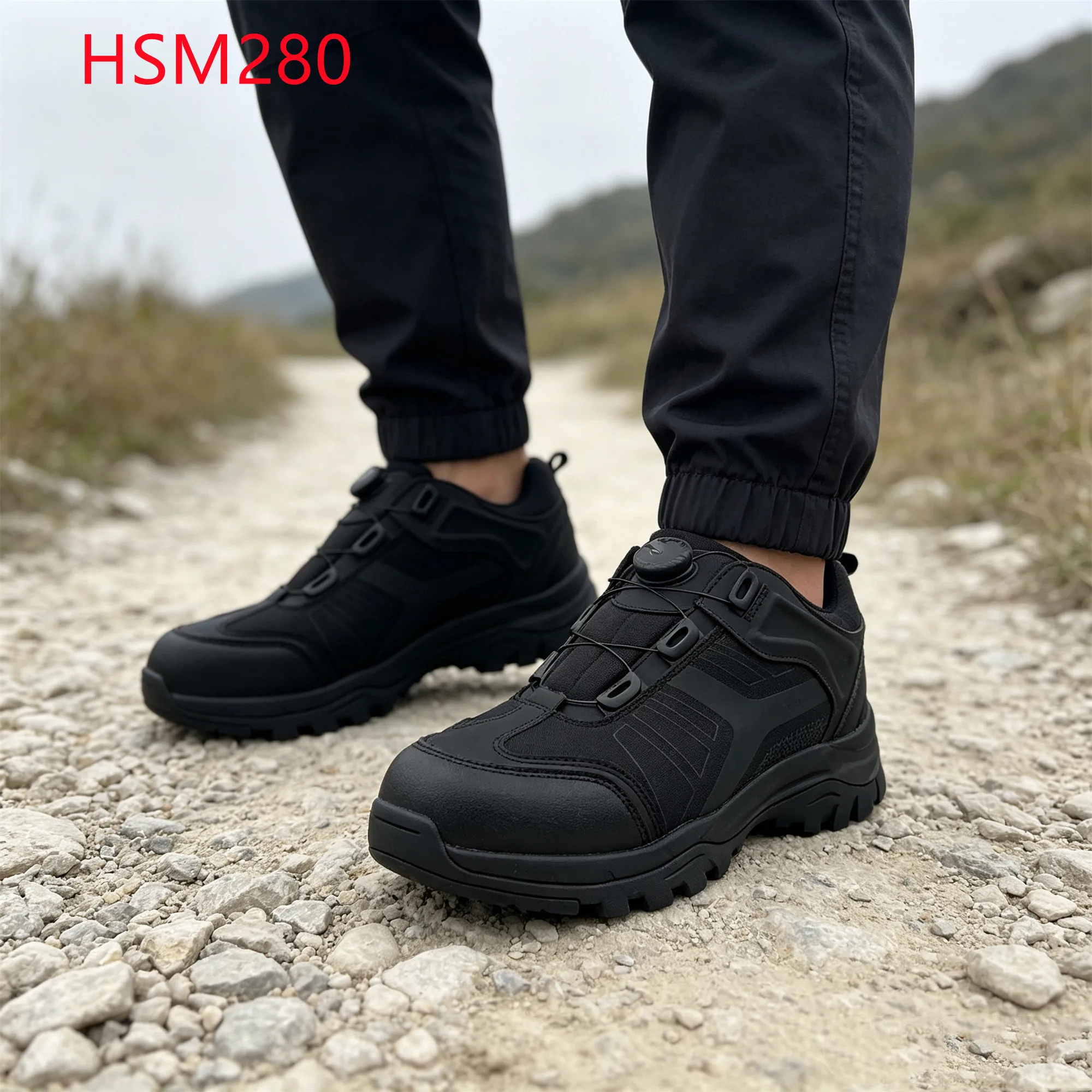 LXG,Indonesia Rotating Lace Lock System Hua Singh Combat Shoes Anti-impact Outsole Ankle Support Leather Tactical Boots HSM280