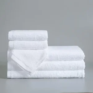 Custom Embroidered 16S/32S Hotel Towel Set 100% Cotton White 5 Star Quality Bath Face Hand Towels