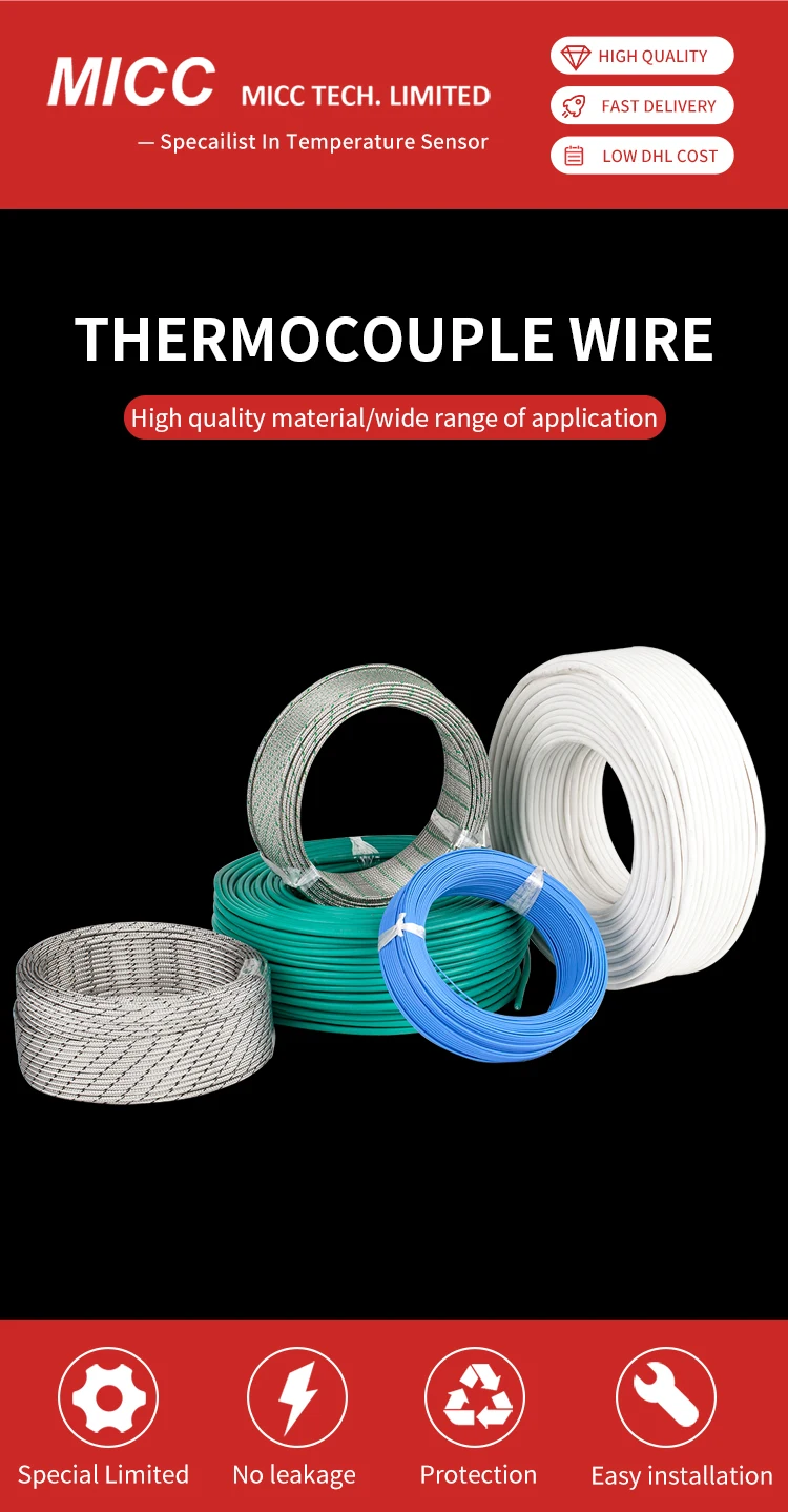Micc Standard Tolerances And Color Code According To Iec Thermocouple Wire Kxfg/fg2*0.8 Solid