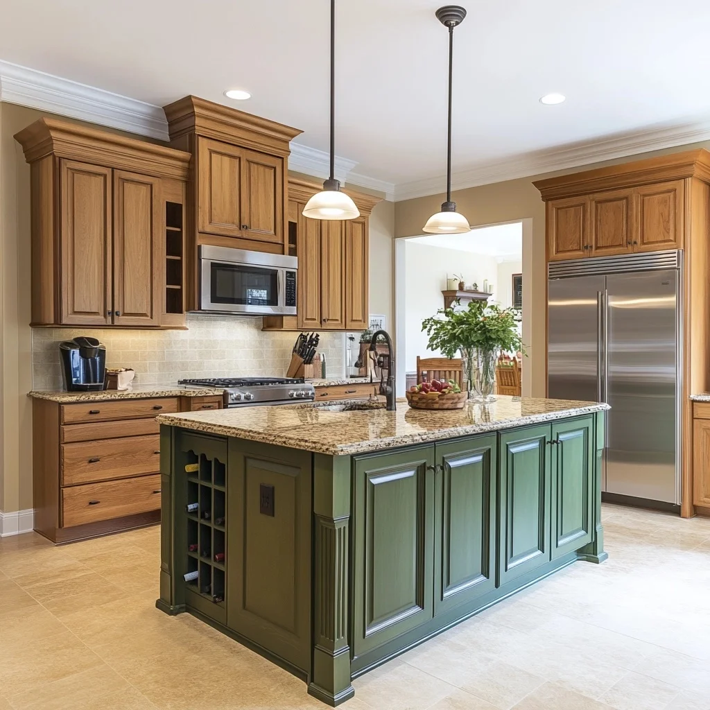 Contemporary Kitchen Cabinets with Automatic Touch Open/Close System Modern Kitchen Hardware Includes Drawer Slide Accessories