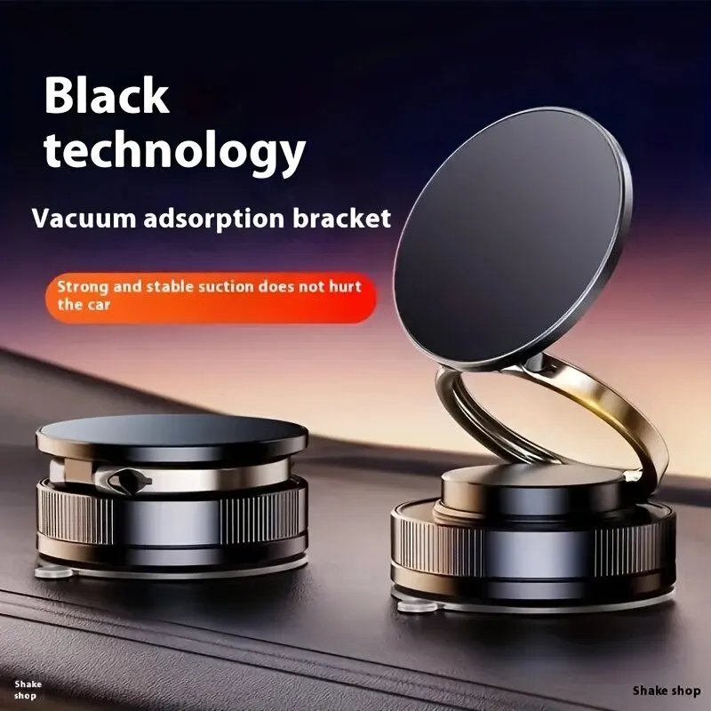 360° Vacuum Magnetic Suction Cup Phone Mount, Adjustable Hands-Free Suction Cup Phone Holder Compatible All Smartphones