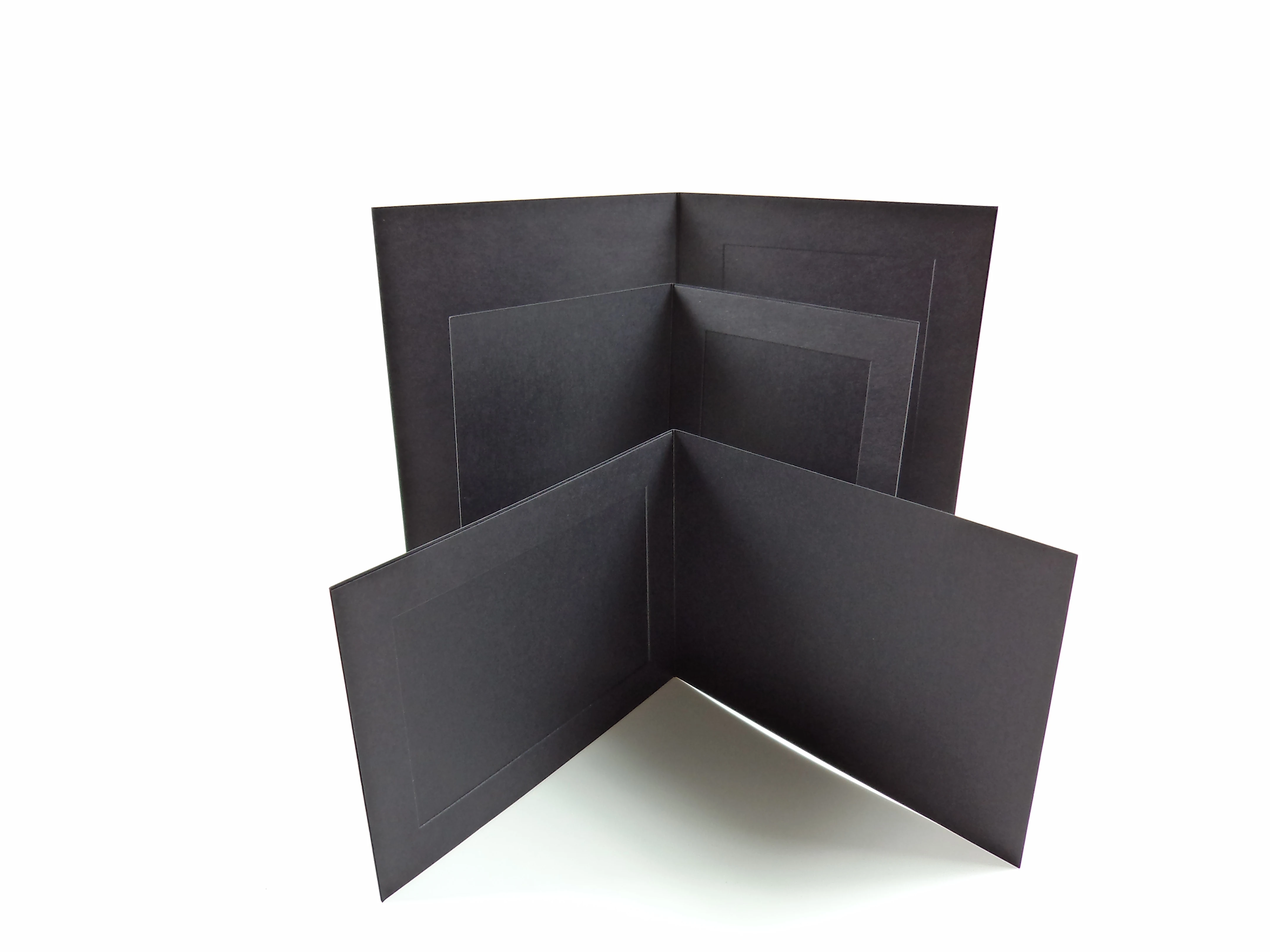 4x6 5x7 8x10 8x12 A4 Matboard Linen Paper Photo Frame Holder with Paper Slip Elegant Photo Folders