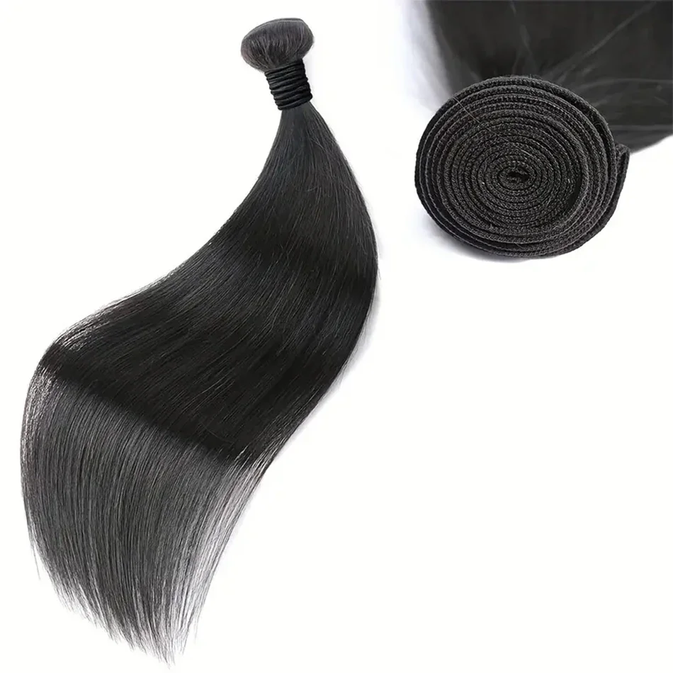 100% capelli umani lisci bundle per le donne peruviani Remy qualità naturale_voghion.com