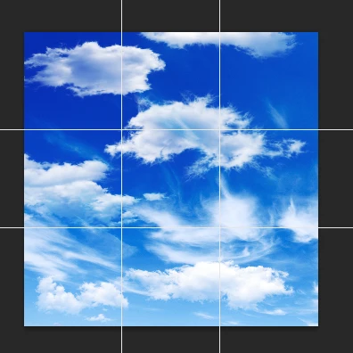 Pack of 9  Sky Blue  Cloud  Scene LED Panel Light