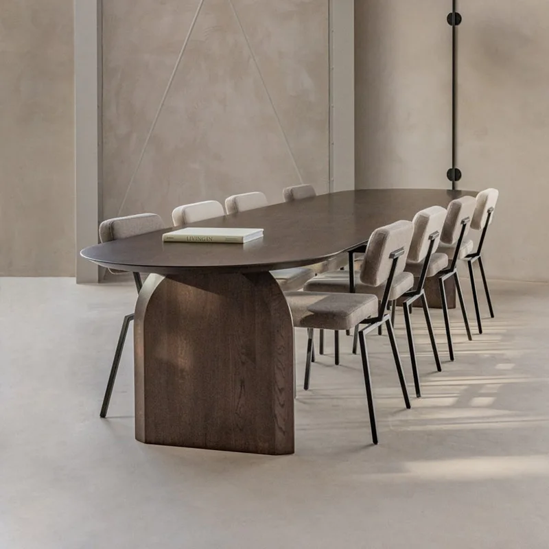 Nordic Solid Wood Dining Table for 4 Seat Farmhouse Dining Room