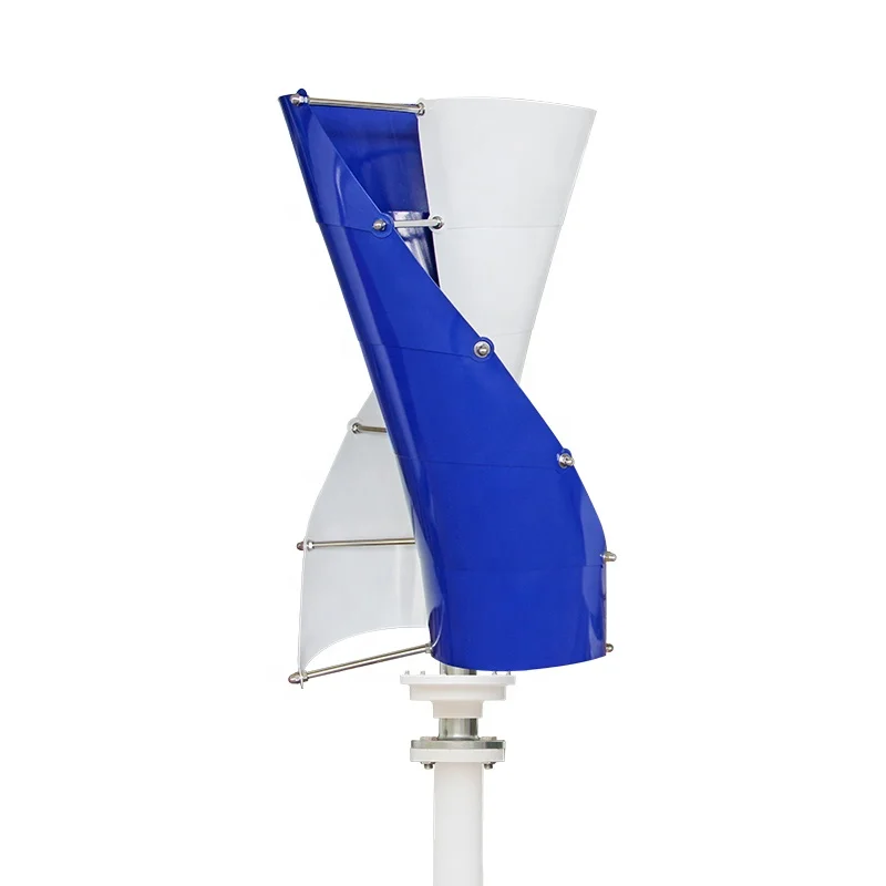 12V 24V Helical Vertical Axis Wind Turbine 500W