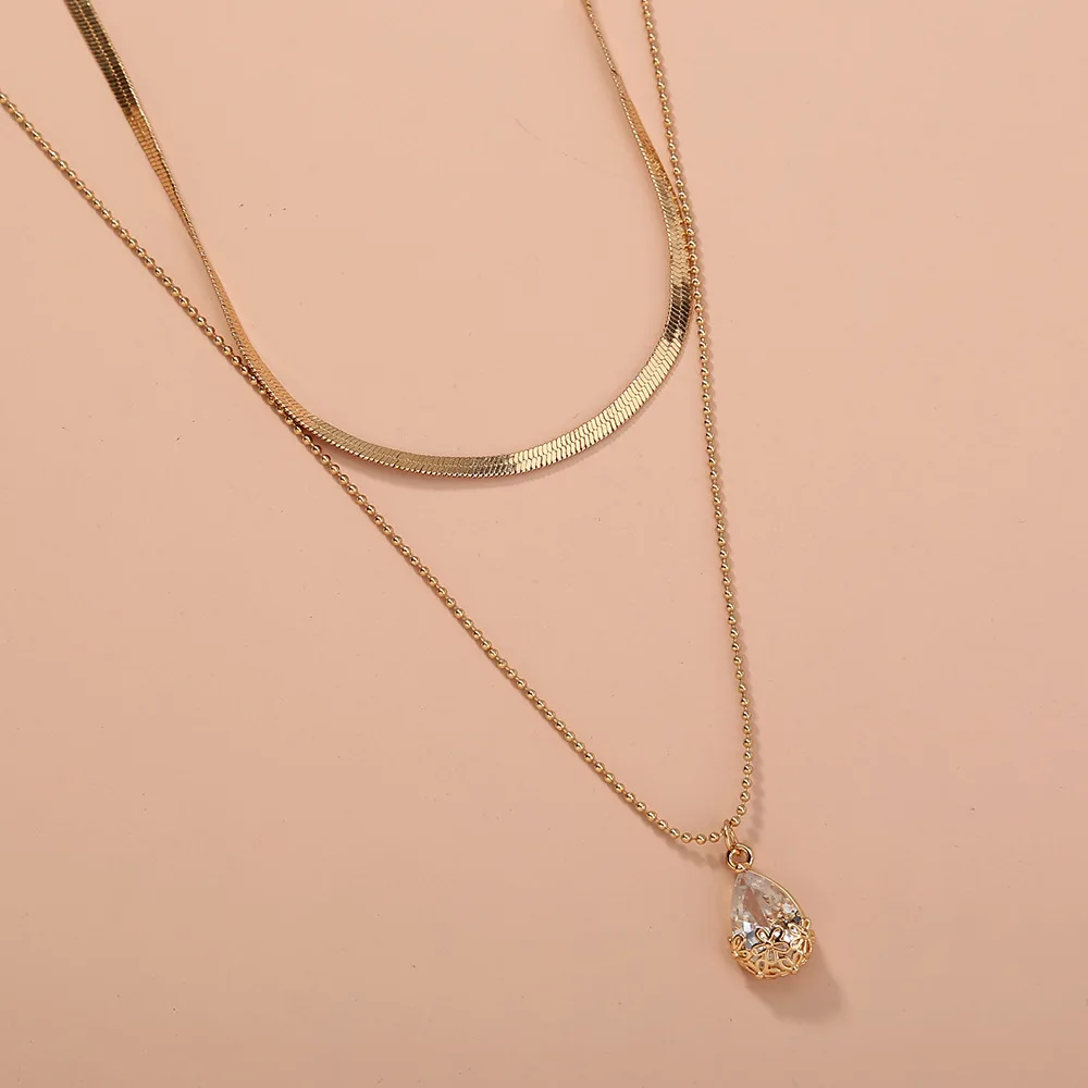 Funky Clear Crystal Waterdrop Shape 