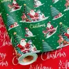Papá Noel verde esquiando