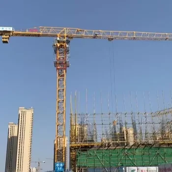 China 6 ton 60m jib length Flat-top Tower Crane WA6013 used price for sale