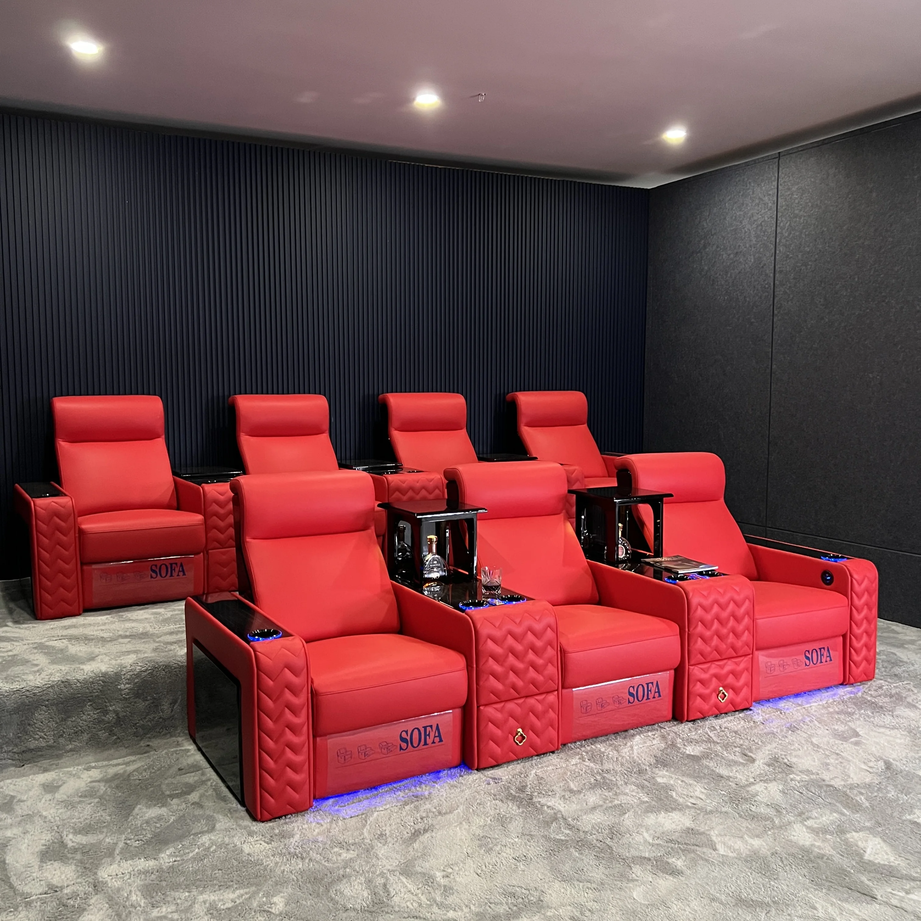 Theater Room Home Theater Risers For Sale SoundRight 7'' Gray Home