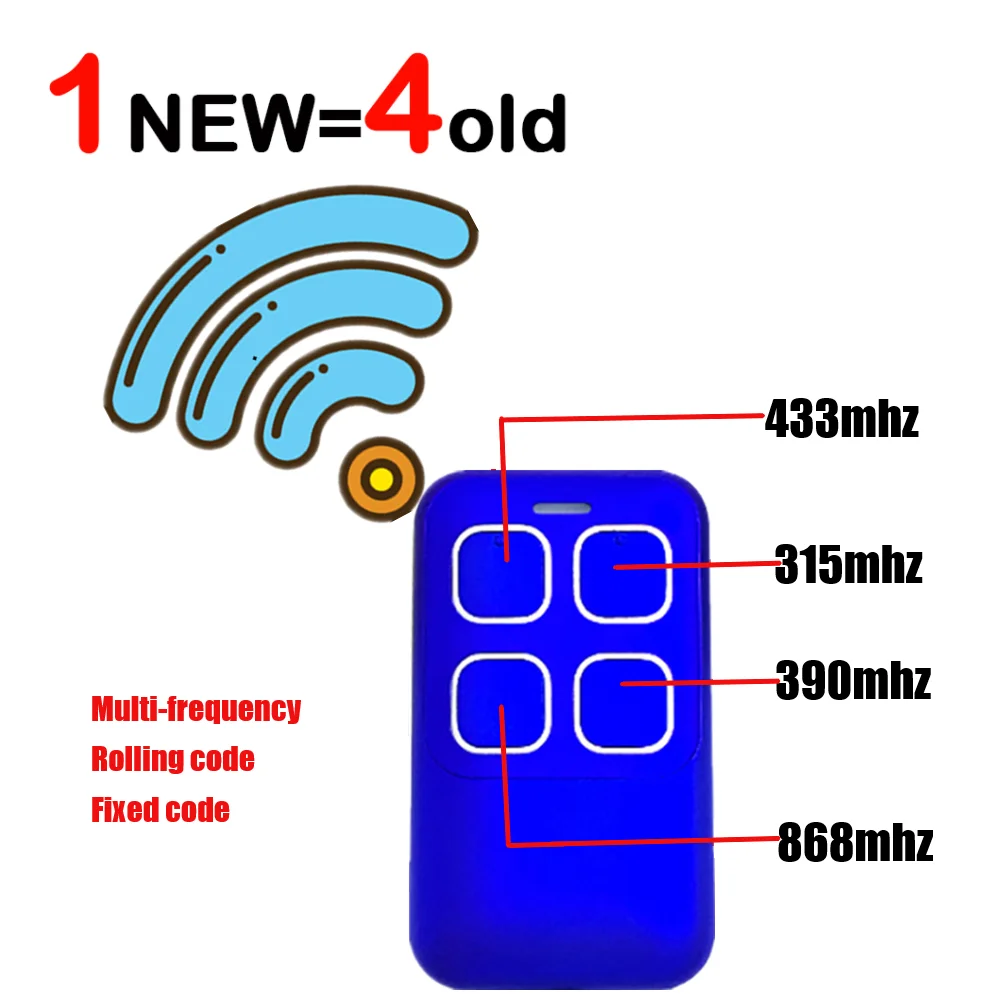 Multi Frequency Remote 315mhz/433mhz/868mhz/330mhz/370mhz Optional Remote Control