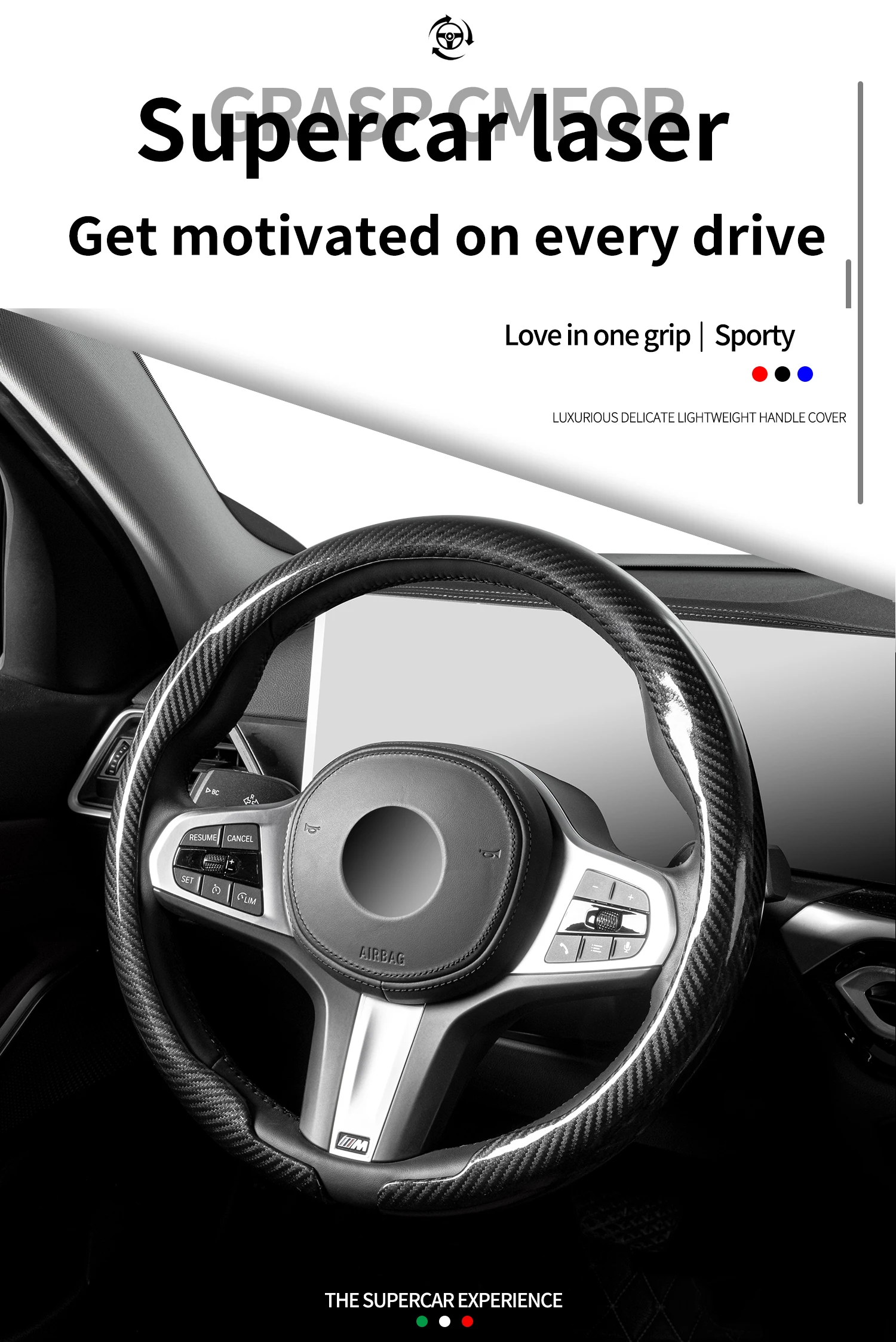 Car Steering Wheel Cover Display Rack for Carbon Fiber Microfiber Plastic Pu Cover Leather Silicone Car Steering Wheel Cover