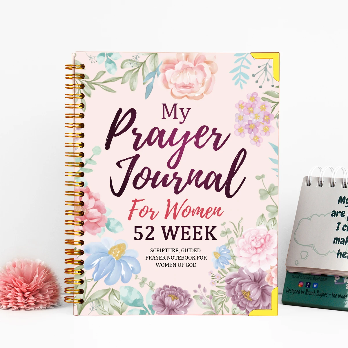 Custom Gratitude Prayer Journal Diary Bible Study Affirmation Mindfulness Inspirational Sublimation Book Planner for Women