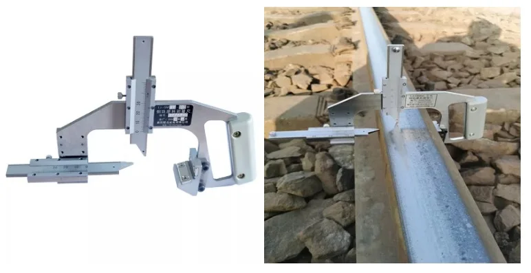 Analogue Rail wear measuring tools for rail wear gauge and side cut gauge