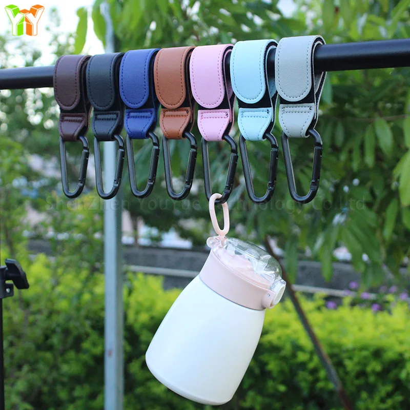 Rts Leather Baby Bag Stroller Hook Pram Rotate 360 Degree Rotatable