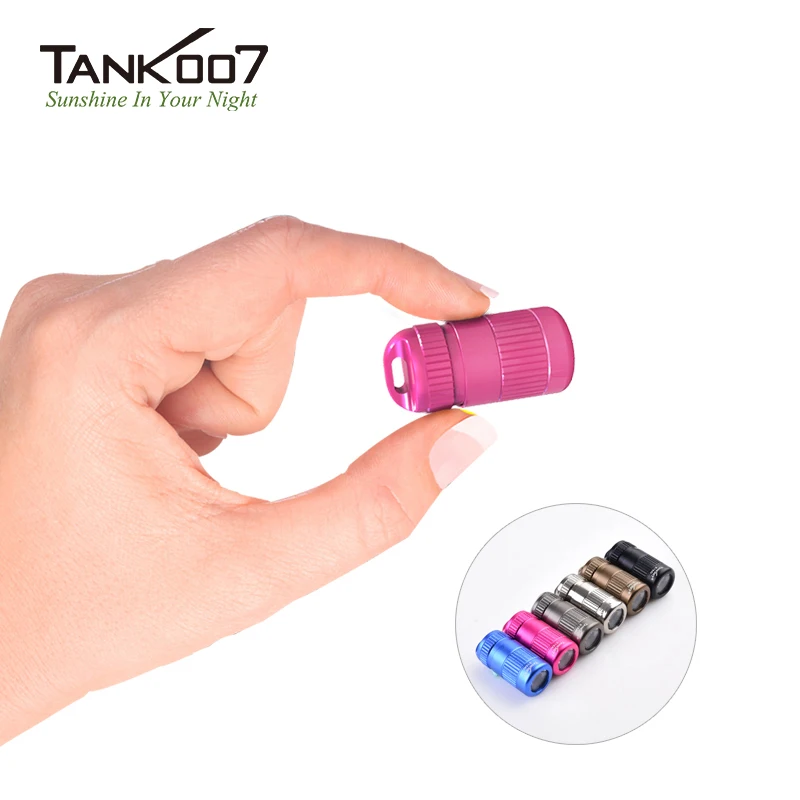 Tank007 E15Ai Small Powerful Led Torch Light Flashlight Lamp Colorful Keychain Flashlight EDC Torch Light Mini Linternas