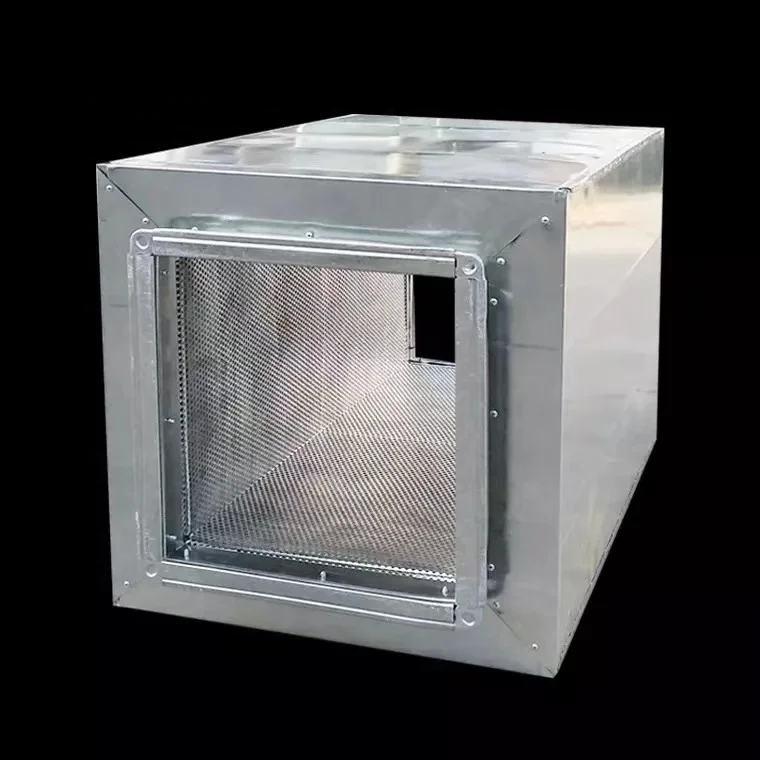 HVAC System Ventilation Muffler Plenum Box - Noise Reduction