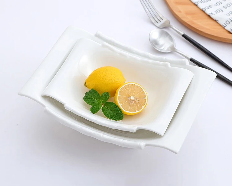 Originalitt Bambus Design 8/10/12,5 Zoll Salats ch ssel Hotel &  Restaurant Porzellan Geschirr in der Mikrowelle